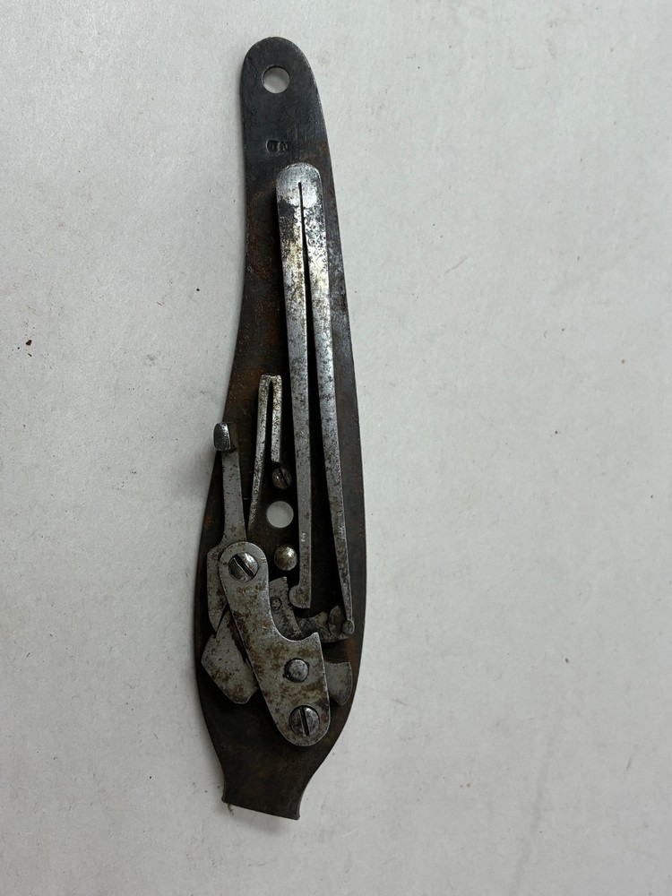 Antique Back Action Percussion lock Marked ND ~ Working!