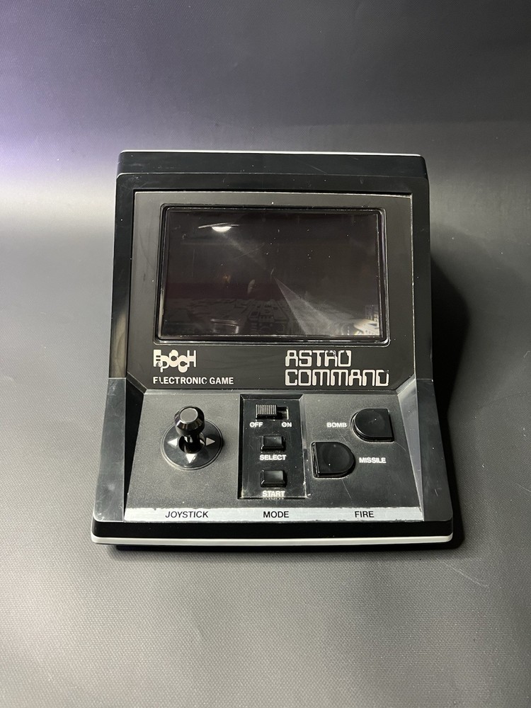 Vintage 1982 Epoch Astro Command Electronic Handheld Game Not Power Supply