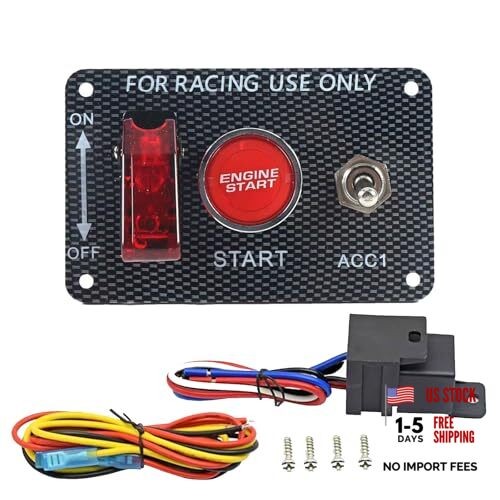 3-in-1 Universal 12V Racing Ignition Switch Panel  3 in 1 Ignition Switch Panel