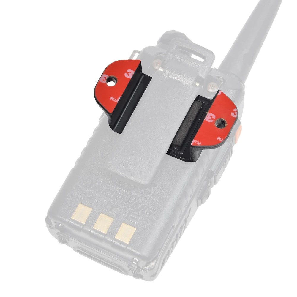 Handheld Walkie Talkie Car Holder Speaker Mic Mount - 2 Pack Set
