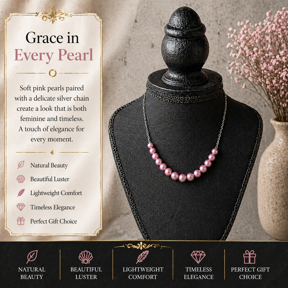 Soft Rose Necklace
