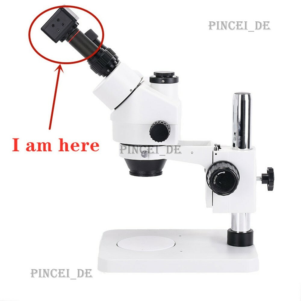5MP USB Microscope Camera Digital Eyepiece Industrial Cam 0.5X Adapter Kit