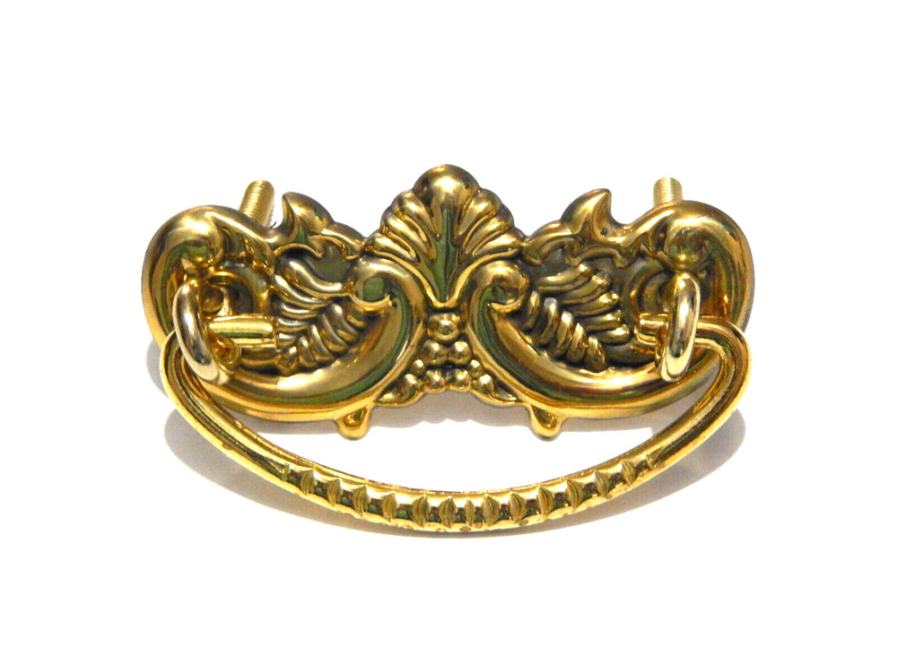 Victorian Brass Drawer Pull For Dresser Chest Vanity