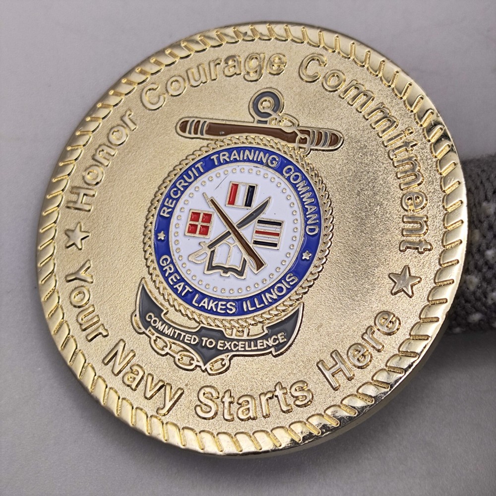Great Lakes Illinois Recruit Training Command Challenge Coin