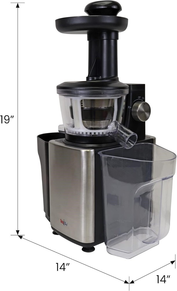 Total Chef Cold Press Slow Masticating Fruit/Vegetable Juicer TCSJ01