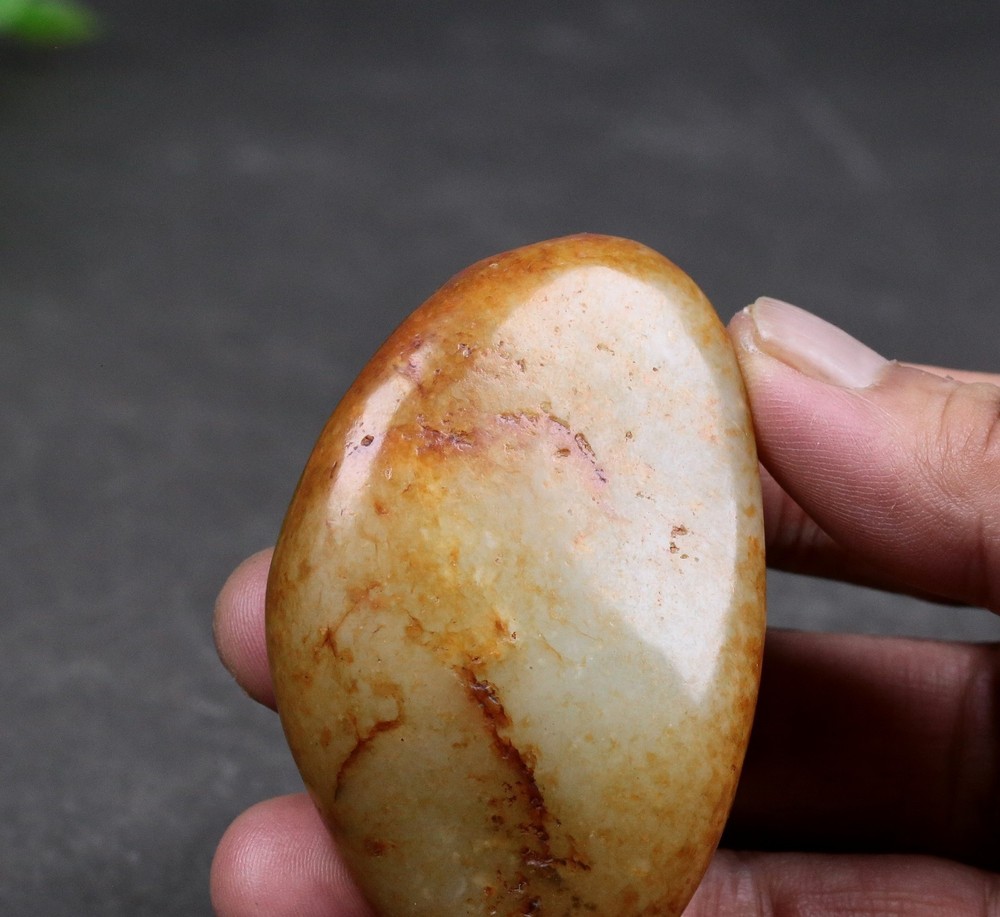 92G Certified 100% Hetian jade(Nephrite) Raw stone 和田玉籽料原石