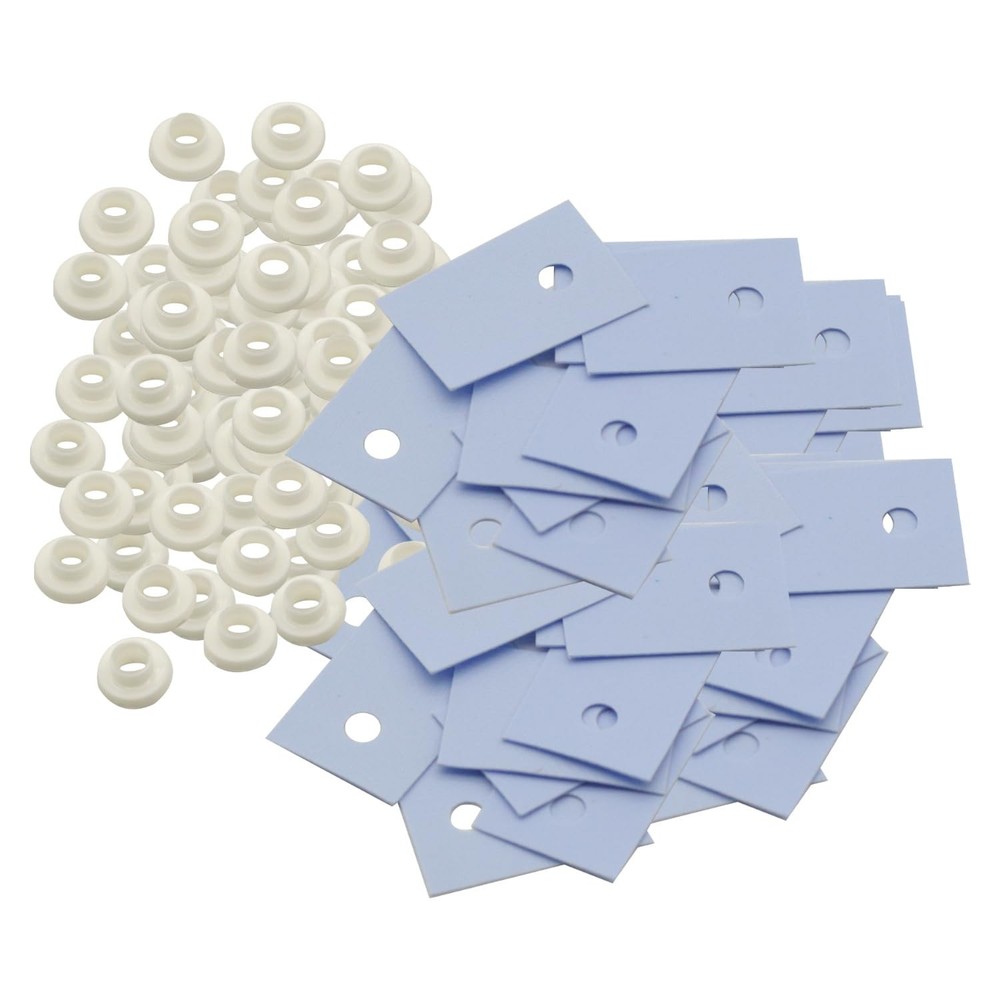 100Pcs TO-220 Transistor Plastic Insulation Washer + Isolated...