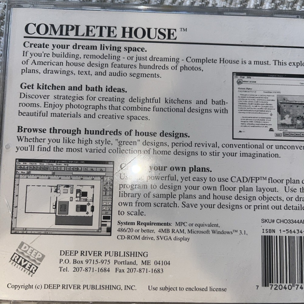 Complete House Deep River CD-ROM