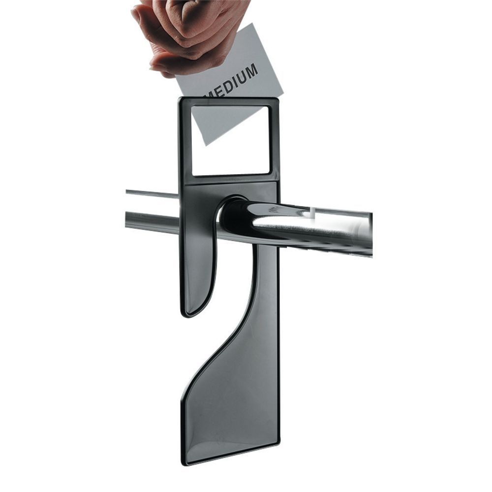 Clothing Rack Size Dividers with Insert Window