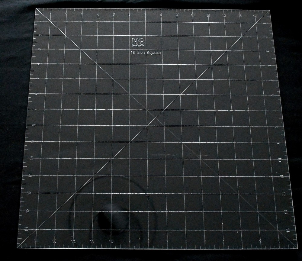 15 inch Square Acrylic Sewing Ruler