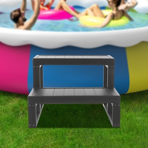 2-Steps Tub Steps Spa Steps Hot Tub Stairs Ladder Floorstanding ﻿Rectangular