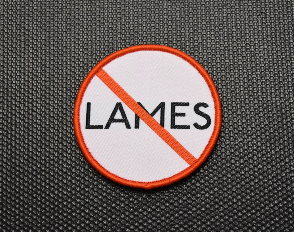 No Lames Woven Morale Patch Foos Gone Wild Cholo Chon Chon Hook & Loop Backing