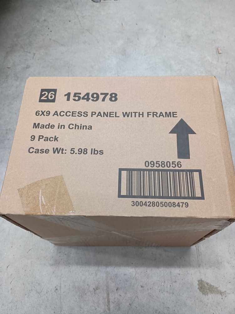 Case Of 9 EVERBILT Access Panel Doors, 6x9 # 154 978