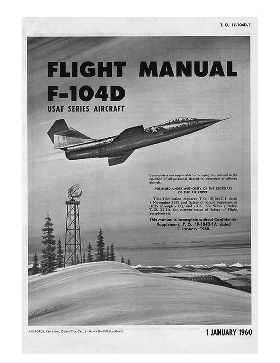 LOCKHEED F-104 Starfighter Pilot's FLIGHT OPERATING INSTRUCTIONS