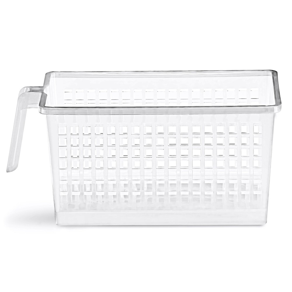 Plastic Storage Basket, Multipurpose Organizer Bin for Bathroom, Kitchen, Off...