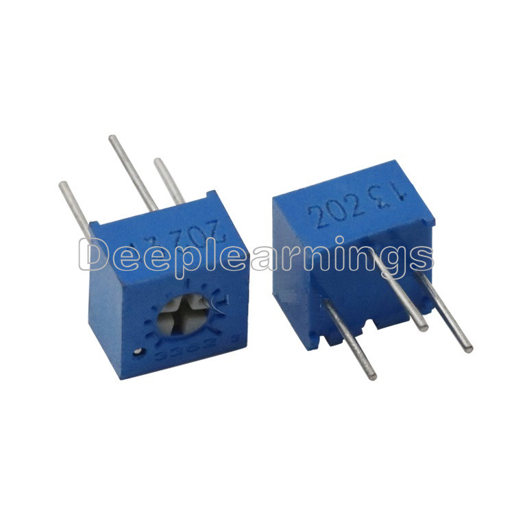 10PCS 3362P-202 3362 P 2K ohm High Precision Variable Resistor Potentiometer