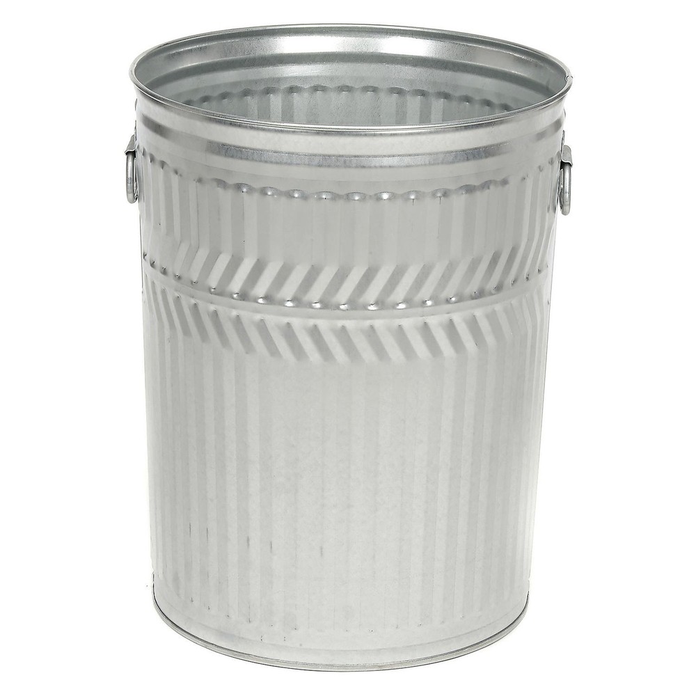 Galvanized Steel Garbage Can Heavy Duty 32 Gallon