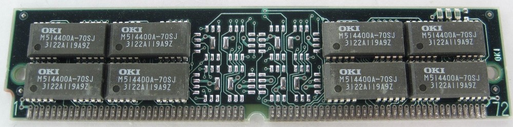 Oki Vintage MSC23132-70DS 72-Pin Single In-Line Memory Module SIMM RAM