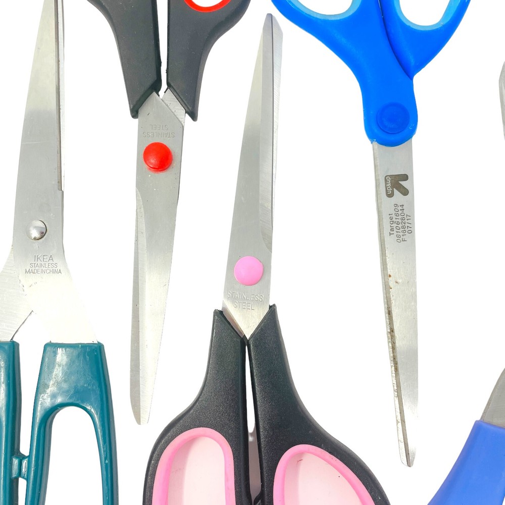 9 Pcs Ikea, Target & Assorted Multipurpose Scissors, Stainless Sharp Shears