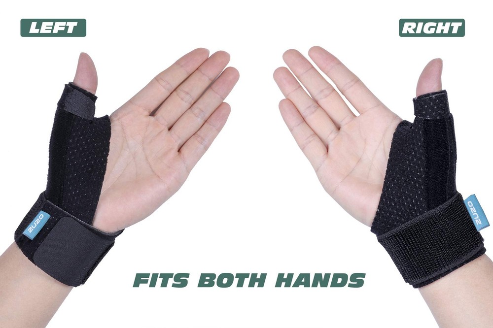 2U2O Compression Reversible Thumb & Wrist Stabilizer S/M, Black