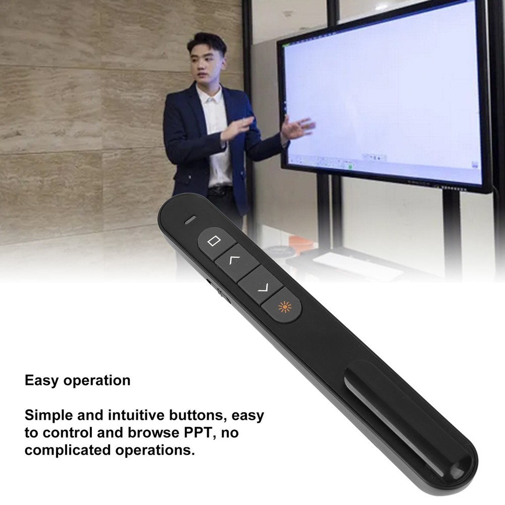Wireless Presenter Remote Control Presentation Click Pointer PPT Clicker Fo BG⭐