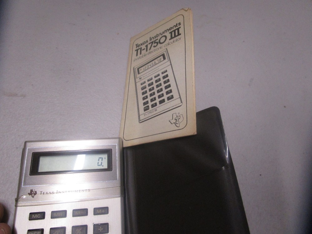 Texas Instruments TI-1750 III Protable Electronic Calculator
