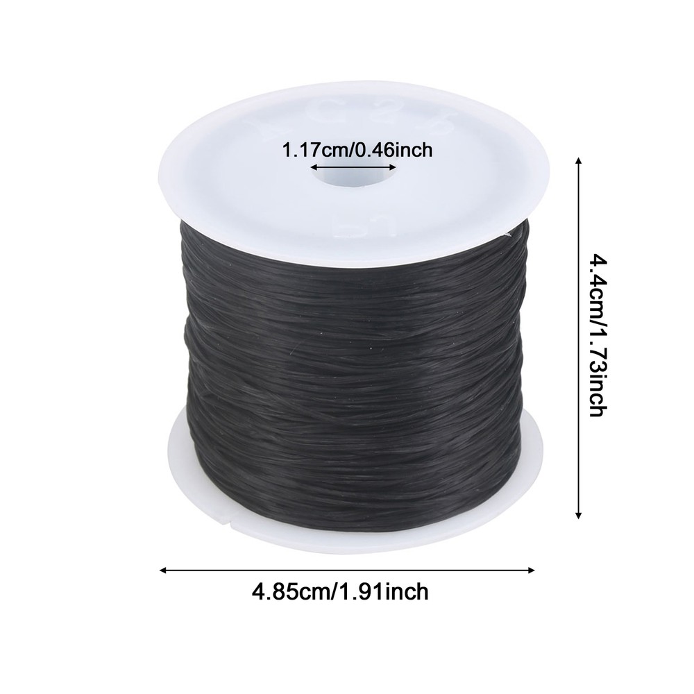2 Pcs Craft Elastic String Thread 0.5mm for Jewelry Make 60meter Length