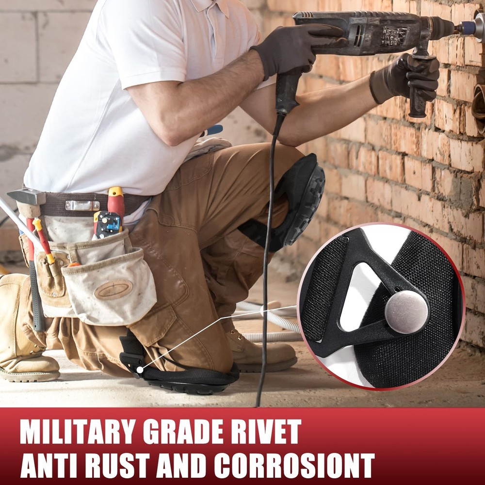 Professional Knee Pads for Work Construction with Heavy Duty Cap Foam Padding