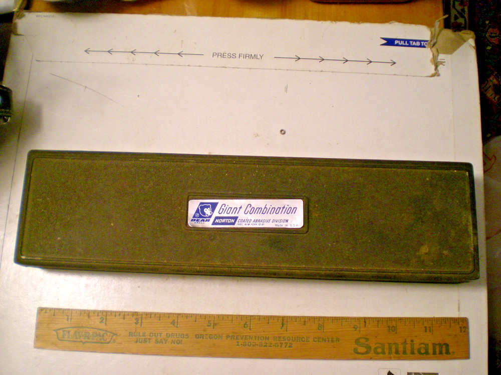 Norton Giant Combination Sharpening Stone With Case