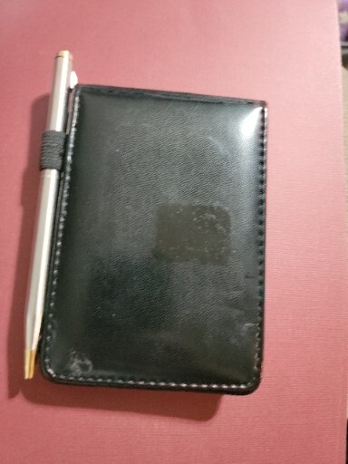 STATE OF TEXAS LEARHER NOTE PAD AND PEN
