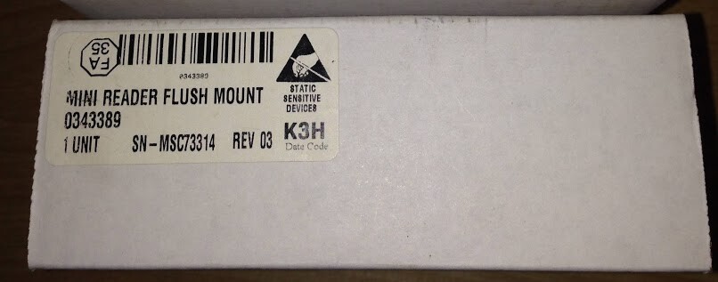 1x Checkpoint Sielox MINI READER FLUSH MOUNT 343389
