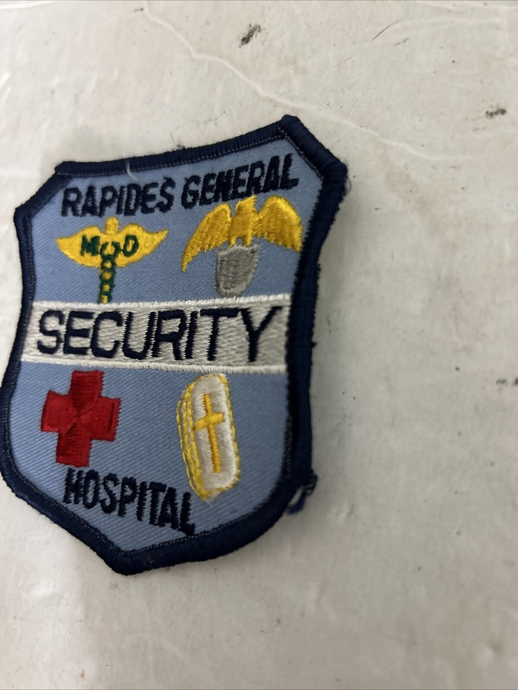 Rapids General Hospital Security Patch Blue 3”