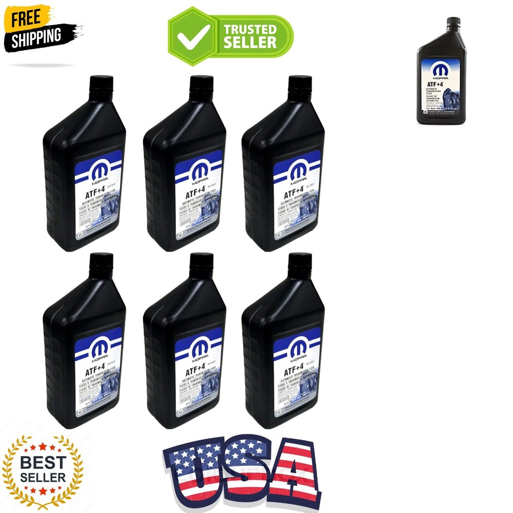 68218057AB ATF+4 Automatic Transmission Fluid, 1 Quart 6 Pack