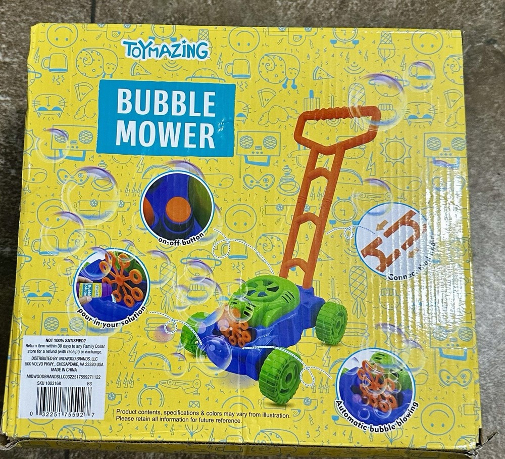 Bubble Lawn Mower for Toddlers