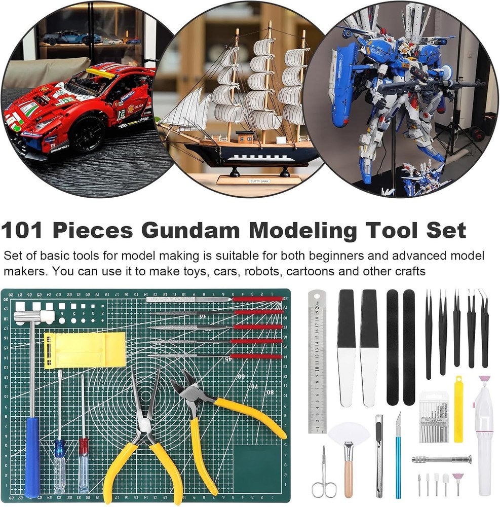 101PCS Gundam Model Tools Kit Hobby Building Tools Kit for Gundam Basic Model...