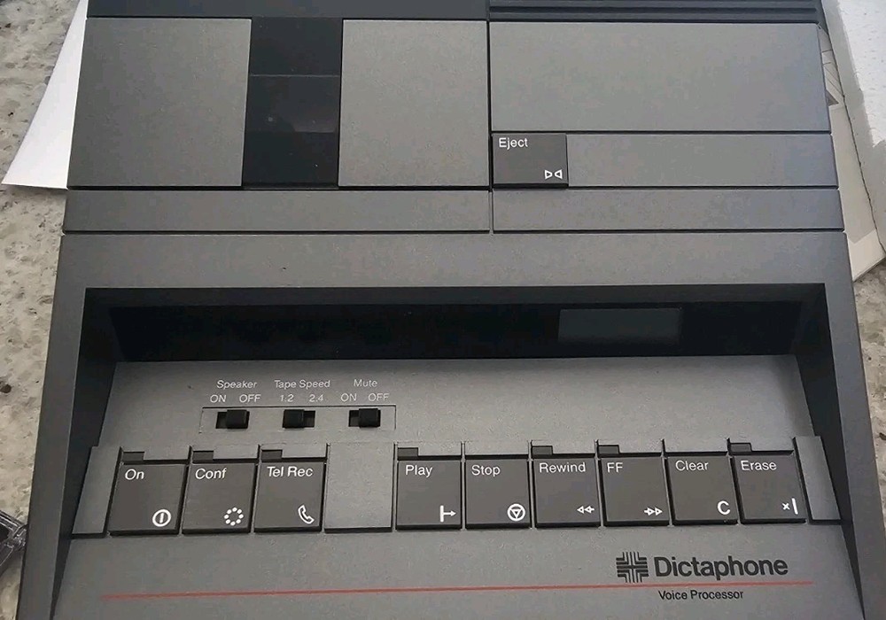 Dictaphone 3710 Microcassette Desktop Voice Processor Exectalk Complete System