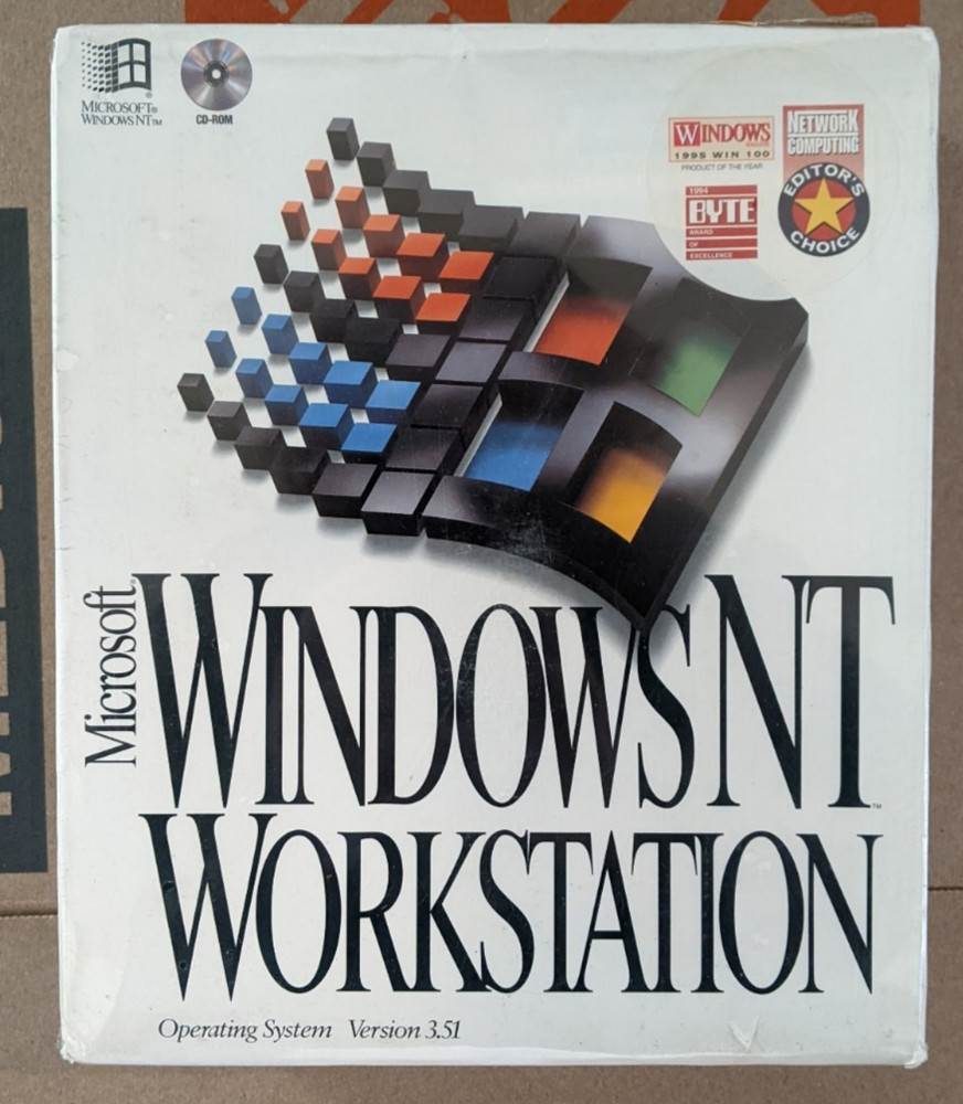 Microsoft Windows NT Workstation 3.51 Operating System CD NEW/SEALED
