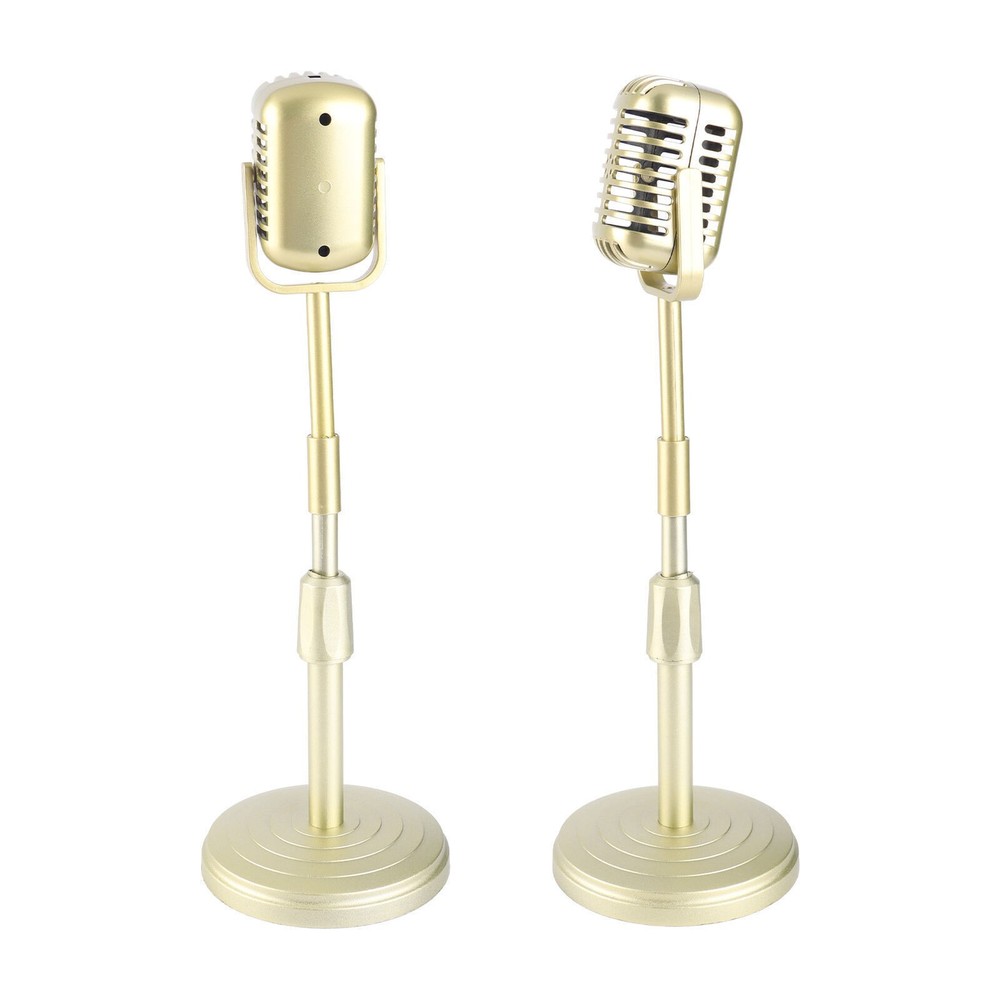 Simulation Old Fashioned Microphone Model with Stable Base and Support Rod Retro