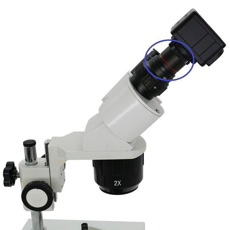 0.5X Reduction Relay Lens C-mount Microscope Adapter for CCD USB Camera Eyepiece