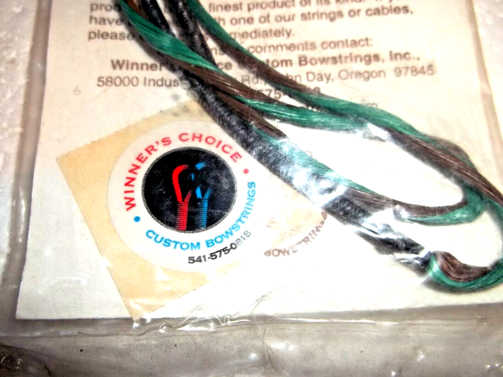 NEW - Winners Choice Custom Bowstrings - Control 40 - 1/2 - Strands 20 FREE SHIP