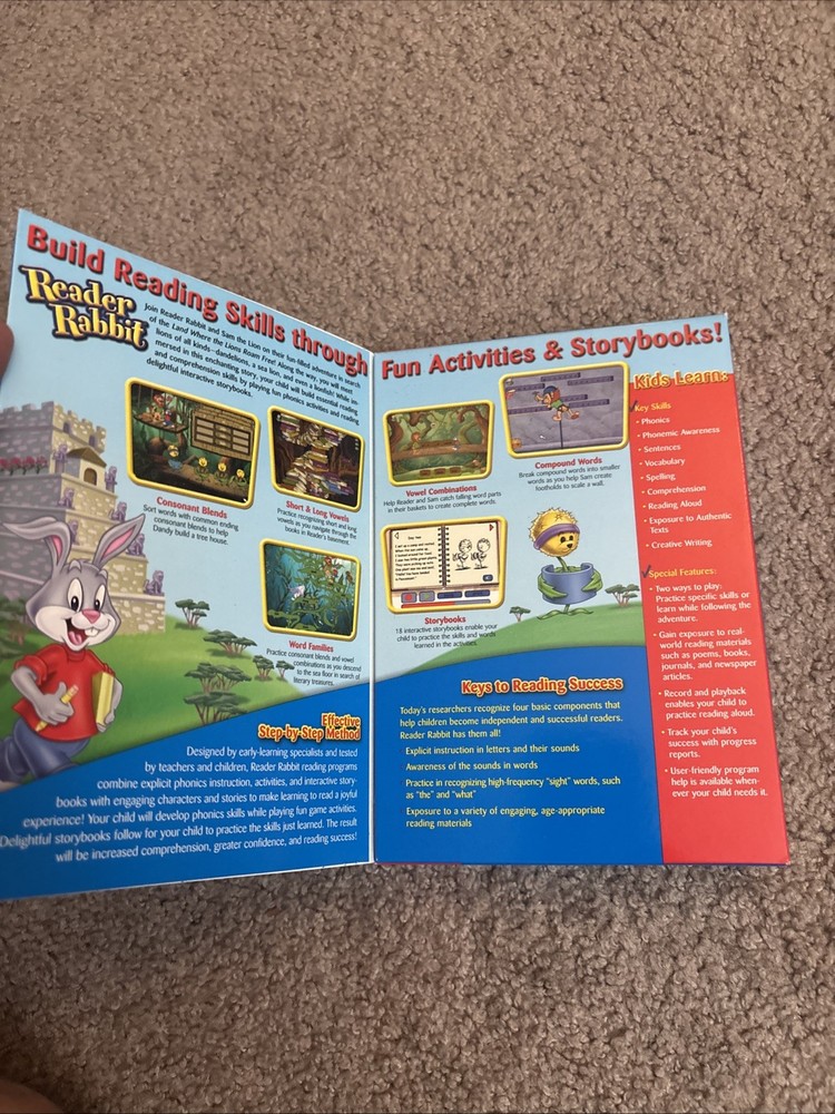 Reader Rabbit Learn to Read with Phonics! 1st & 2nd Grade for PC, Mac New Sealed