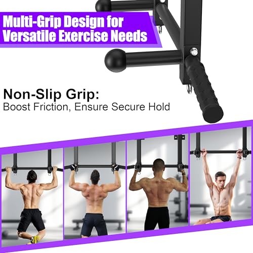 Joist Mounted Pull Up Bar, 650lbs Heavy Duty Strength Training Pullup Bars,