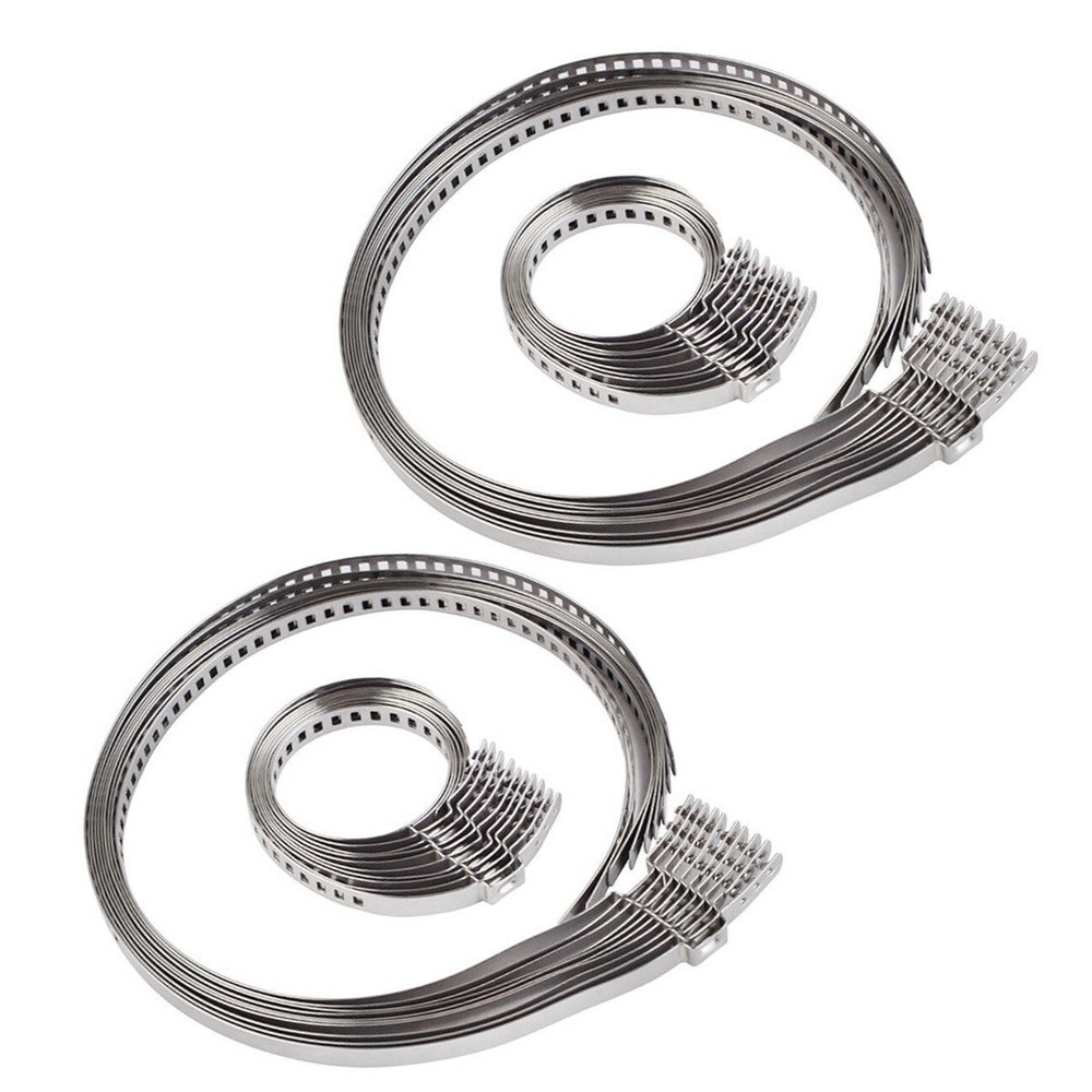 (40) Large and Small Kits Universal Adjustable Axle CV Joint Boot Crimp Clamps