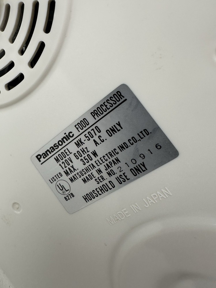 Vintage Panasonic Kitchen Wizard MK-5070