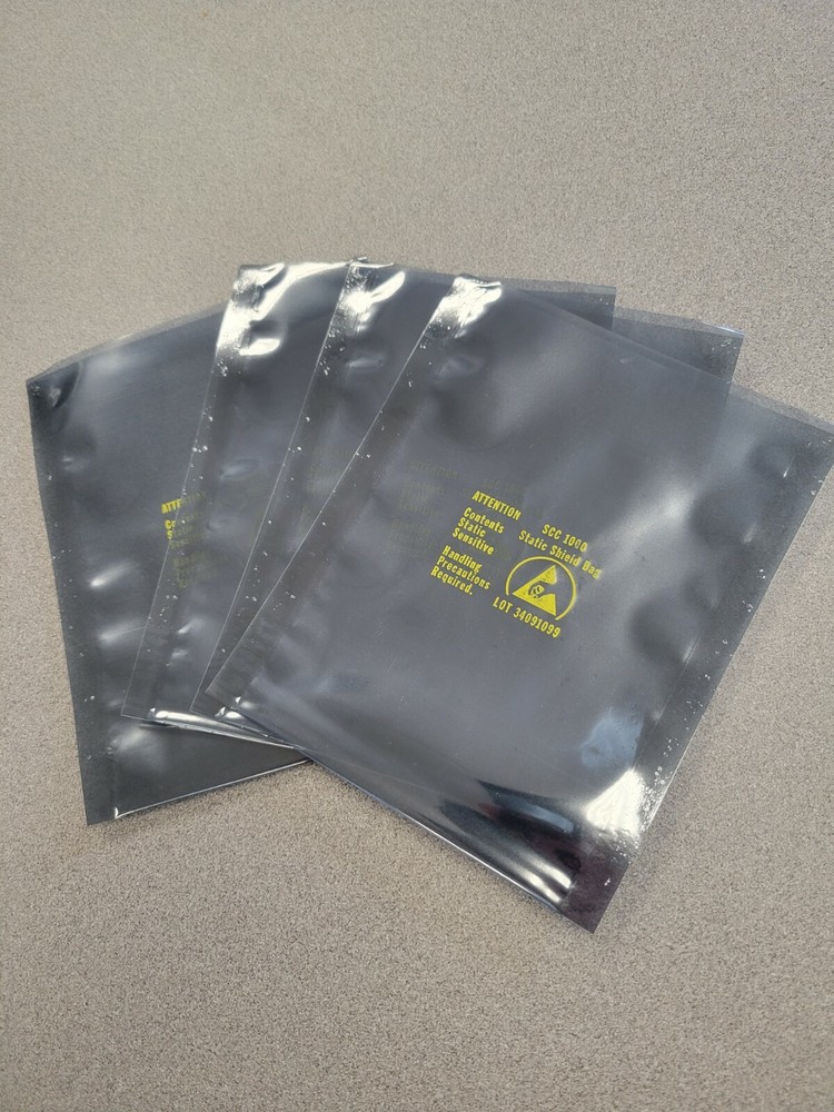 100 - 4 x 6" Static Shielding Bags, Silver