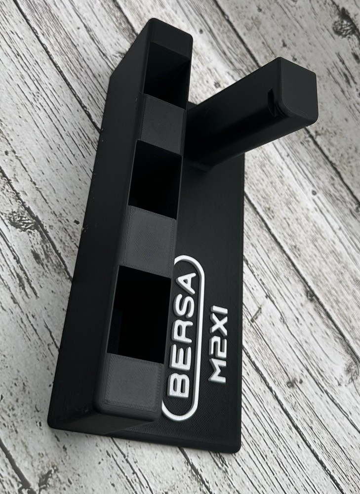 Custom Polymer Display Stand for Bersa M2XI – 3‑Mag Holders
