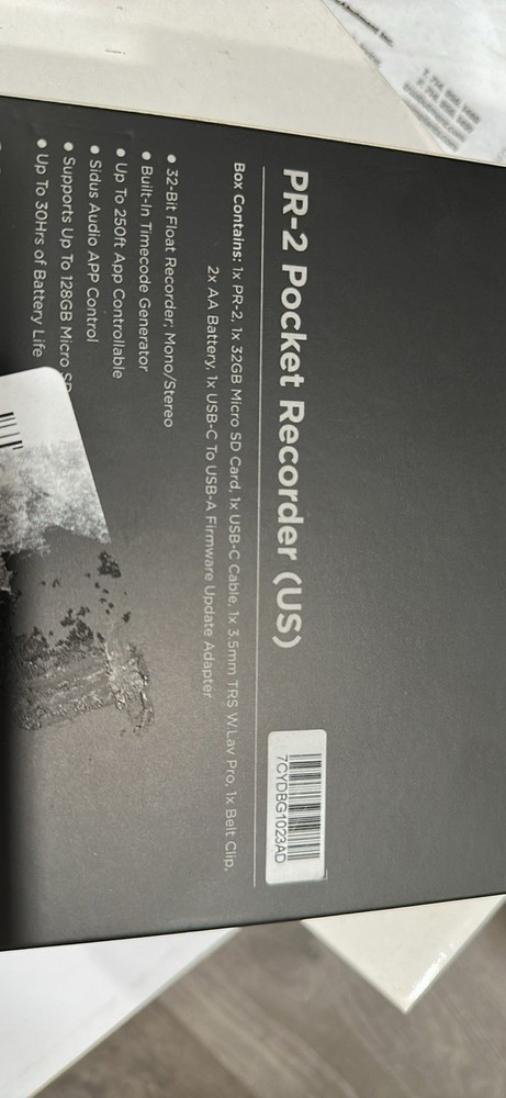 Deity PR-2 Pocket 32-Bit Float Audio Recorder Lavalier Mic Bluetooth Control