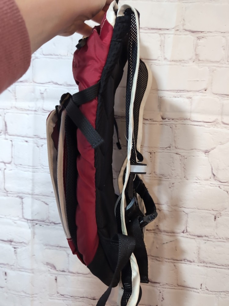 Camelback Mini Mule Hydration Backpack Red White Flames Hiking NO BLADDER