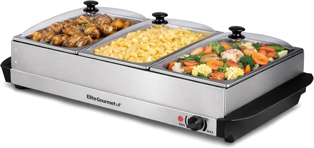 Triple Tray Buffet Server with Temperature Control