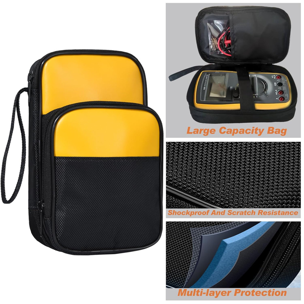 Electrical Multimeter Test Lead Kit with Soft Case Test Hook for Digital Electri